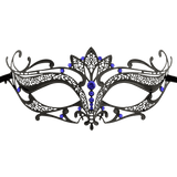Women's Laser Cut Metal Tiara Venetian Pretty Masquerade Mask