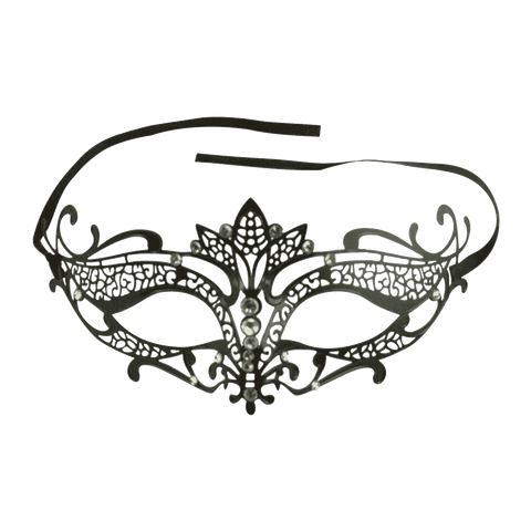 Women's Laser Cut Metal Tiara Venetian Pretty Masquerade Mask