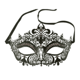 Women's Laser Cut Metal Venetian Crown Mask