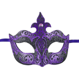Farfallina Deco Black And Purple Mask