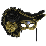 Women's Adult Venetian Mask with Hat