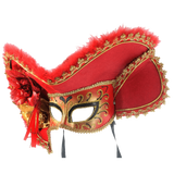Women's Adult Venetian Mask with Hat