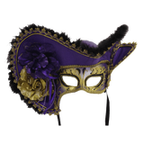 Women's Adult Venetian Mask with Hat