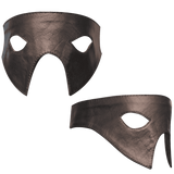 Genuine Real Black Leather Eye Mask