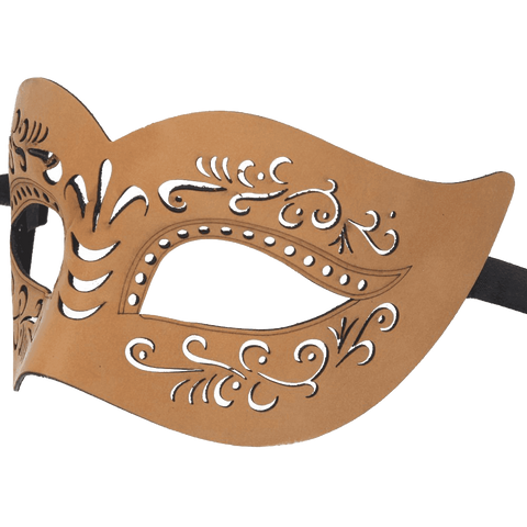 Mens Bonded Leather Venetian Mask